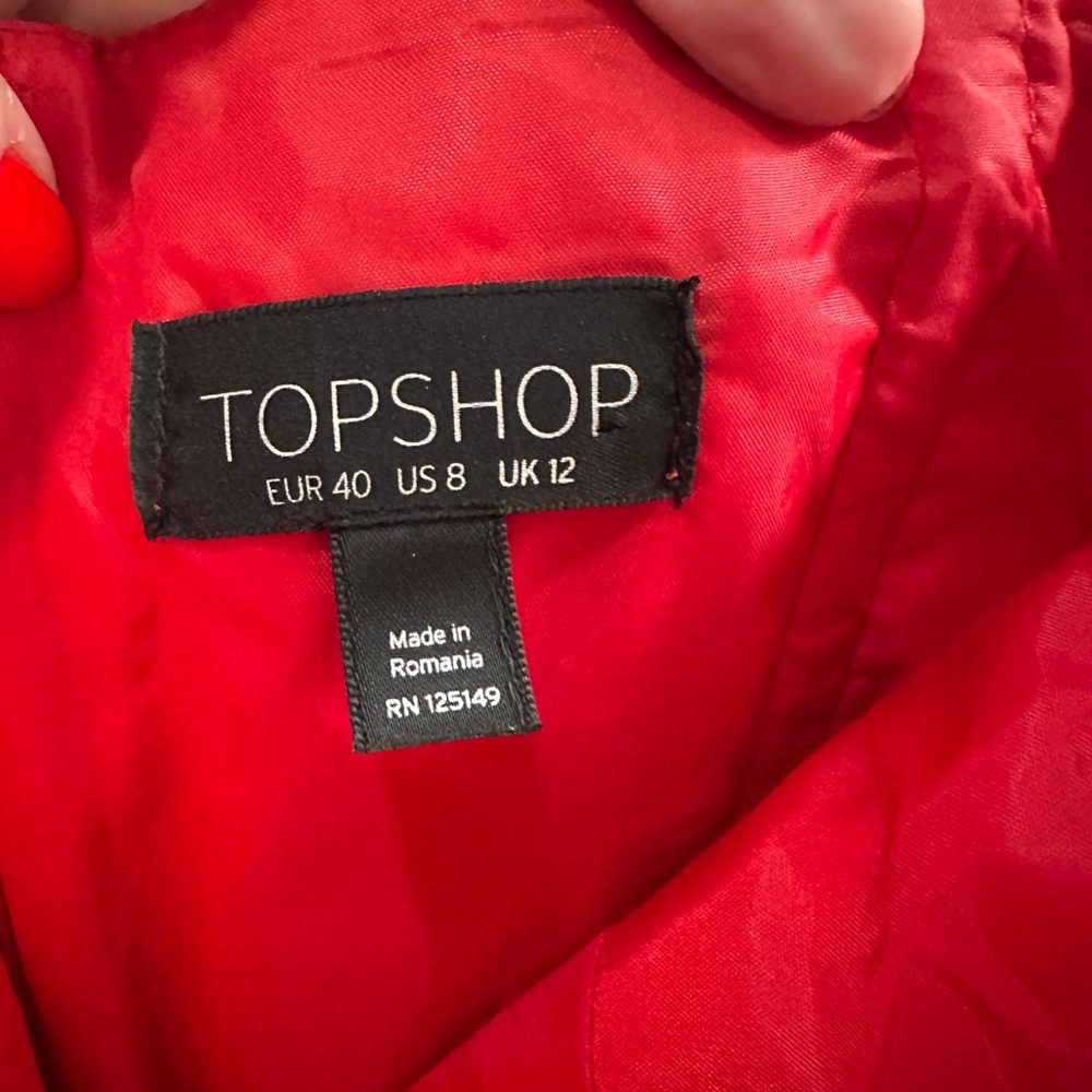 TopShop Elegant Red Jumpsuit - Picture 6 of 6